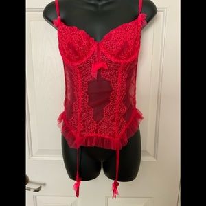 Victoria's Secret Red Lace Bustier